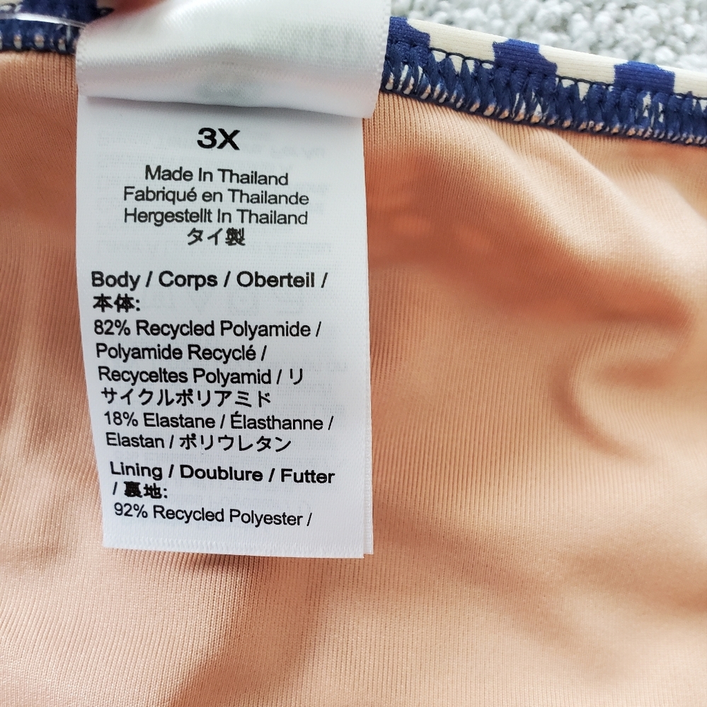 J.Crew plus floral mid rise full coverage hipster bikini bottoms, 3XL, b… - Picture 6 of 9